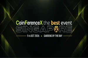 CoinFerenceX Singapore 2026 featuring Arthur Hayes and Raoul Pal